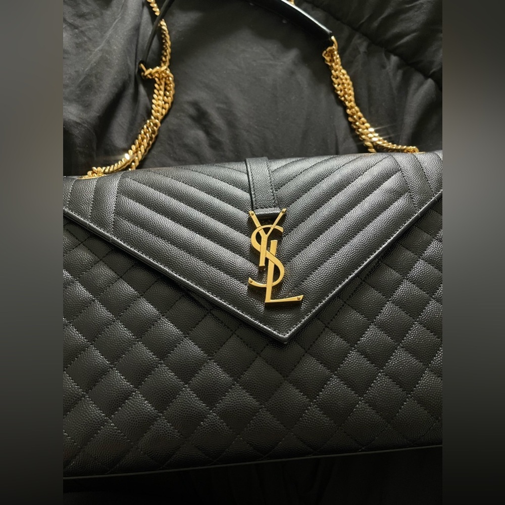 Authentic Saint Laurent Large Shoulder Bag - Picture 3 of 16